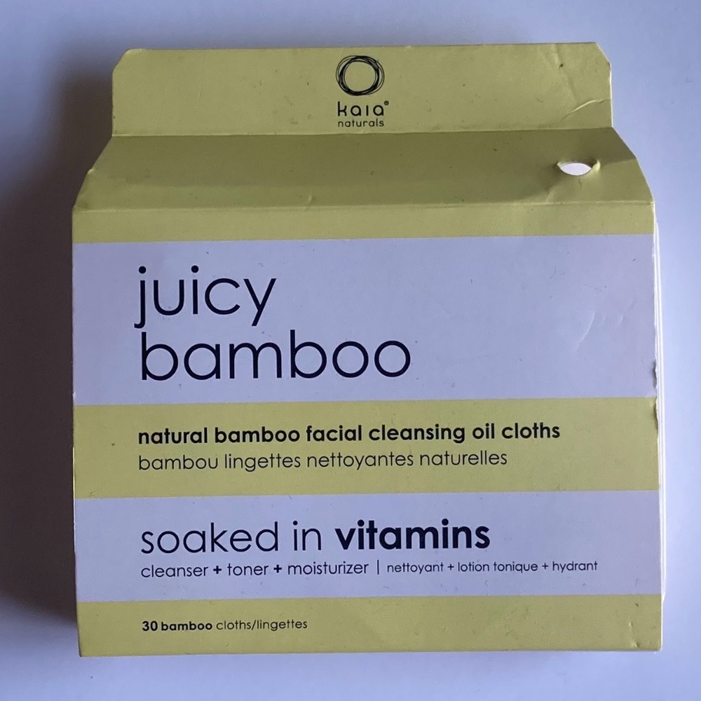 Kaia Naturals Juicy Bamboo Facial Cleansing Wipes